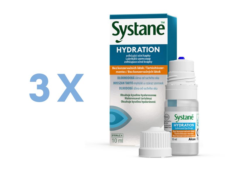 Systane Hydration sin conservantes (3 x 10 ml)